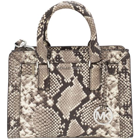 sacs à main michael kors blanc|michael kors snakeskin bag.